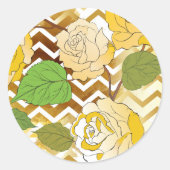 Rozen 10 ronde sticker (Voorkant)