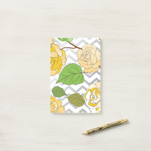 Rozen 11 post-it® notes (Op bureau)
