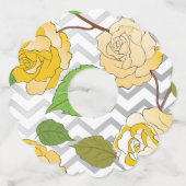 Rozen 11 wijnglaslabel (Voorkant)