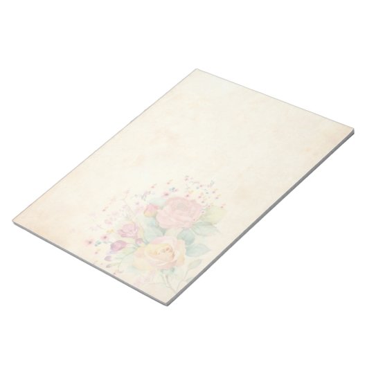 Rozen - 11 x 8,5 inch Notitieblok voor 40 vellen (Schuin)