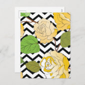 Rozen 12 feestdagenkaart (Voorkant / Achterkant)