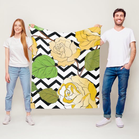 Rozen 12 fleece deken (In situ)