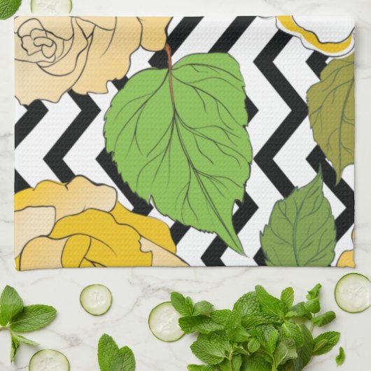 Rozen 12 theedoek (Gevouwen)