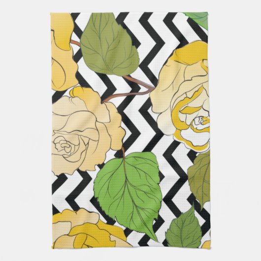 Rozen 12 theedoek (Verticaal)