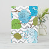 Rozen 14 bedankkaart (Staand voorkant)