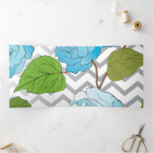 Rozen 14 drieluik wenskaart (Binnen)