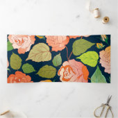 Rozen 15 drieluik wenskaart (Binnen)