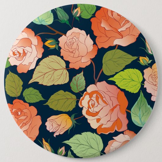 Rozen 15 ronde button 6,0 cm (Voorkant)