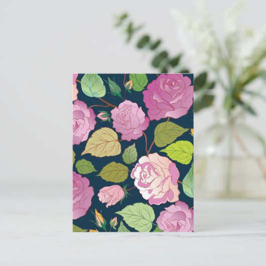 Rozen 16 feestdagenkaart (Staand voorkant)