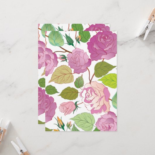 Rozen 17 kaart (Voorkant / Achterkant in situ)