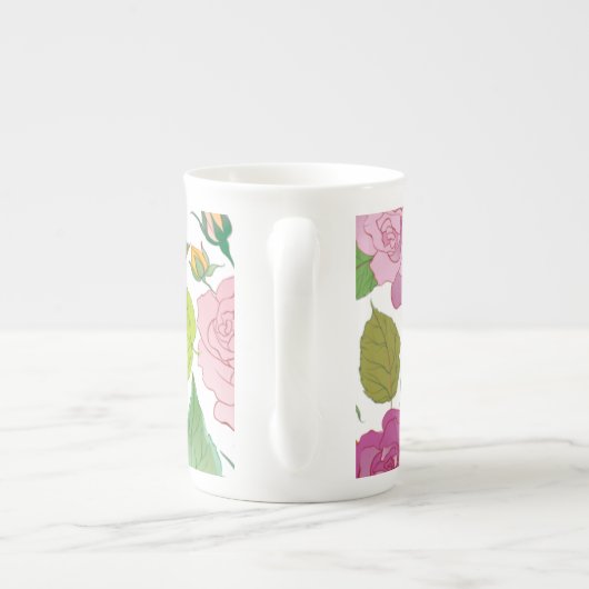 Rozen 17 porselein kop (Achterkant)