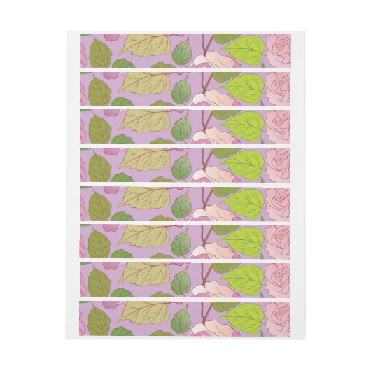 Rozen 18 adreslabel wikkel (Vel)