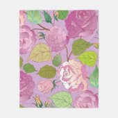 Rozen 18 fleece deken (Voorkant)