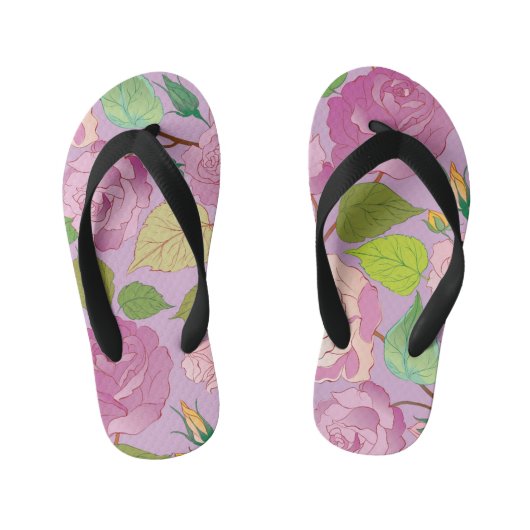 Rozen 18 kinder teenslippers (Voetbed)