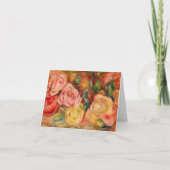 Rozen, 1912 door Pierre-Auguste Renoir Bedankkaart (Voorkant)