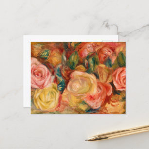 Rozen, 1912 door Pierre-Auguste Renoir Briefkaart