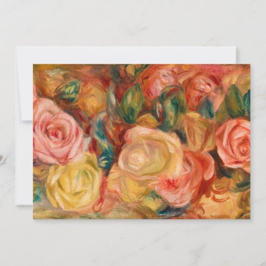 Rozen, 1912 door Pierre-Auguste Renoir Feestdagenkaart (Voorkant)