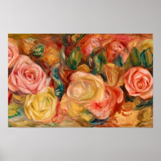 Rozen, 1912 door Pierre-Auguste Renoir Poster (Voorkant)