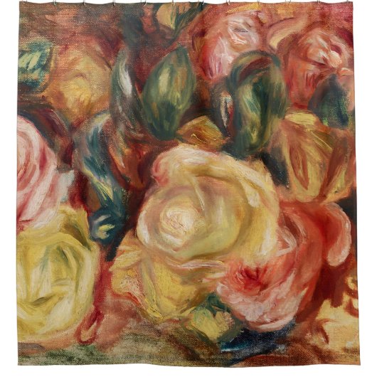 Rozen (1912) van Pierre-Auguste Renoir Douchegordijn (Voorkant)