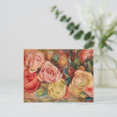 Rozen (1912) van Pierre-Auguste Renoir Fine Art Briefkaart (Staand voorkant)