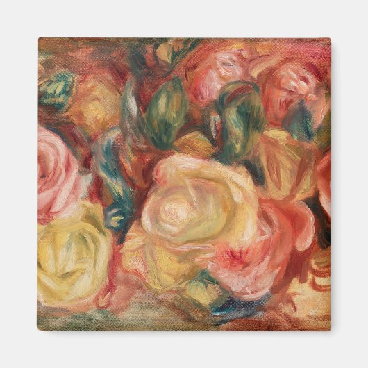 Rozen (1912) van Pierre-Auguste Renoir Fine Art Magneet (Voorkant)