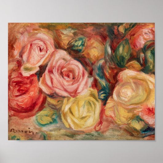 Rozen (1912) van Pierre-Auguste Renoir Fine Art Poster (Voorkant)