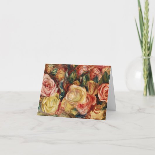 Rozen (1912) van Pierre-Auguste Renoir Kaart (Voorkant)