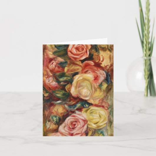 Rozen (1912) van Pierre-Auguste Renoir Kaart (Voorkant)