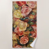 Rozen (1912) van Pierre-Auguste Renoir Strandlaken (Voorkant)