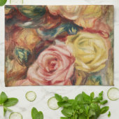 Rozen (1912) van Pierre-Auguste Renoir Theedoek (Gevouwen)