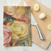 Rozen (1912) van Pierre-Auguste Renoir Theedoek (Quarter Fold)