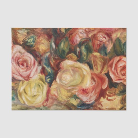 Rozen (1912) van Pierre-Auguste Renoir Tissuepapier (Voorkant)