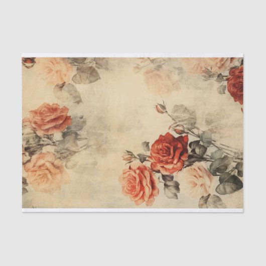 Rozen 1 Decoupage papier (Voorkant)