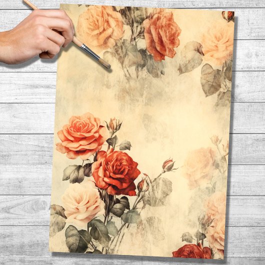 Rozen 1 Decoupage papier