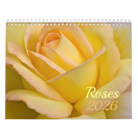 Rozen 2026 Bloemenkalender Kalender (Hoes)