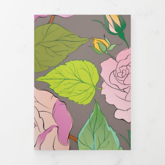 Rozen 20 drieluik wenskaart (Cover)