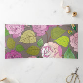 Rozen 20 drieluik wenskaart (Binnen)