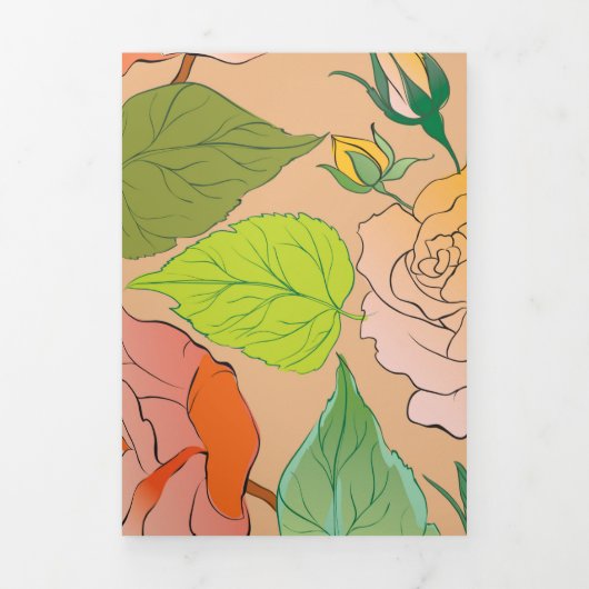 Rozen 21 drieluik wenskaart (Cover)