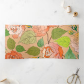 Rozen 21 drieluik wenskaart (Binnen)