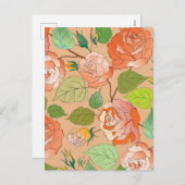 Rozen 21 feestdagenkaart (Voorkant / Achterkant)