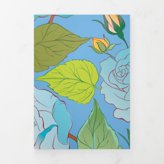 Rozen 23 drieluik wenskaart (Cover)