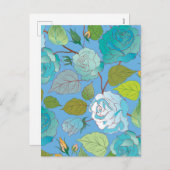 Rozen 23 feestdagenkaart (Voorkant / Achterkant)