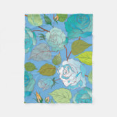 Rozen 23 fleece deken (Voorkant)