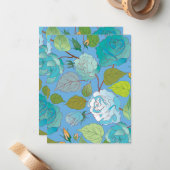 Rozen 23 notitiekaartje (Voorkant / Achterkant in situ)