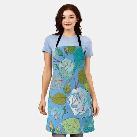 Rozen 23 schort (Gedragen)