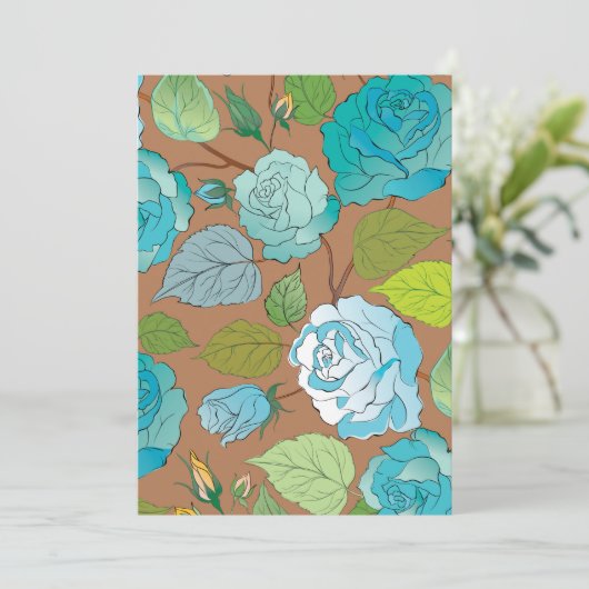 Rozen 25 bedankkaart (Staand voorkant)