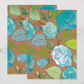 Rozen 25 bedankkaart (Voorkant / Achterkant)