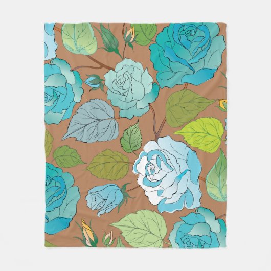 Rozen 25 fleece deken (Voorkant)