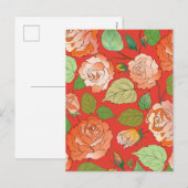 Rozen 26 feestdagenkaart (Voorkant / Achterkant)