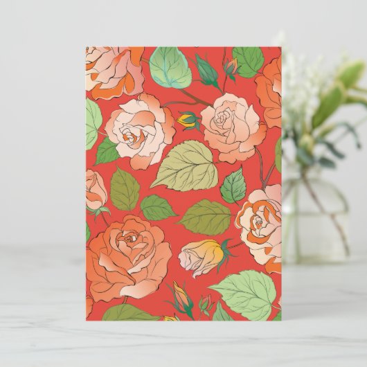 Rozen 26 kaart (Staand voorkant)